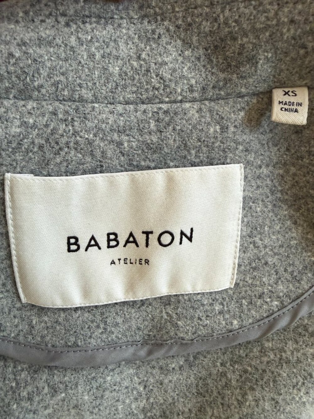 BABATON for Aritzia Wool Single Button Coat Gray XS - Picture 11 of 15